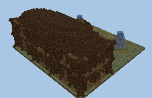 Spruce Tree Mansion With Interior Minecraft schematic