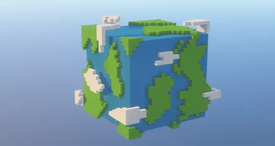 Square Earth Build Minecraft schematic