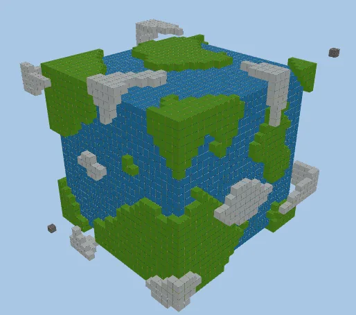 Square Earth Build Minecraft schematic