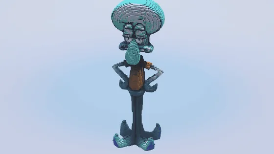 Squidward Sculpture Minecraft schematic