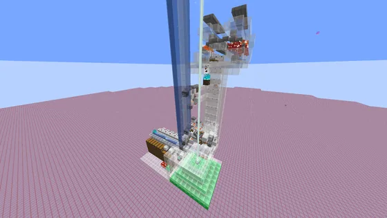 Stackable Raid Farm Design Minecraft schematic