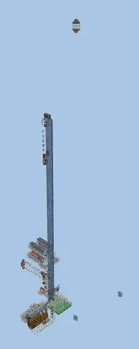 Stackable Raid Farm Design Minecraft schematic
