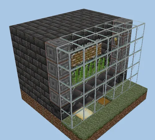 Stackable Sugar Cane Farm Schematic Minecraft schematic