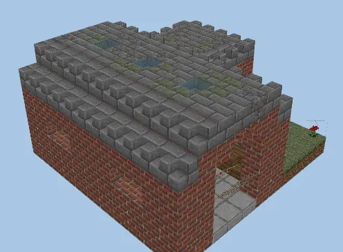 Standard Railroad Station Minecraft schematic preview