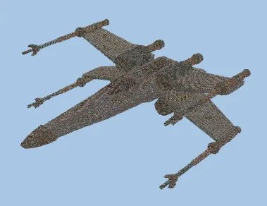 Star Wars T65 Starship Minecraft schematic