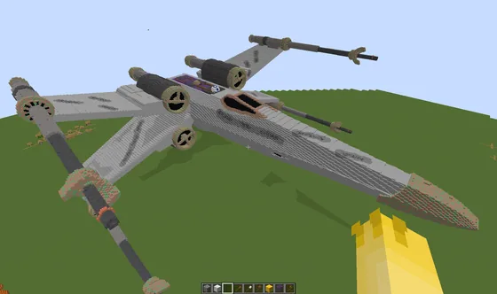 Star Wars T65 Starship Minecraft schematic