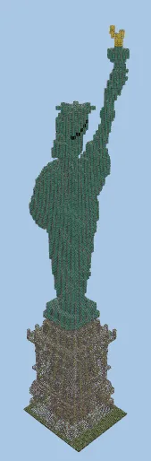 Statue of Liberty Replica Minecraft schematic preview