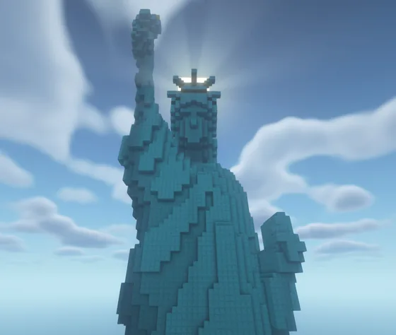 Statue of Liberty Replica Minecraft schematic
