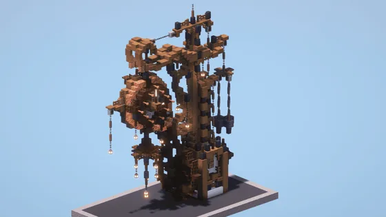 Steampunk Clock Tower Minecraft schematic