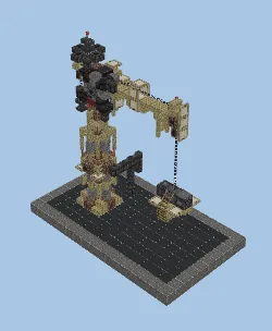 Steampunk Crane Structure Minecraft schematic