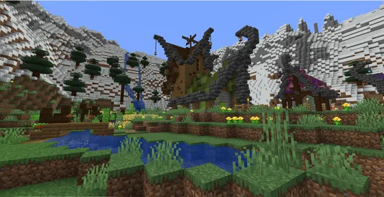 Steampunk Fantasy House Build Minecraft schematic
