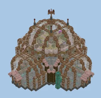 Steampunk Greenhouse Structure Minecraft schematic preview