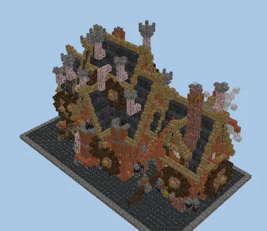 Steampunk Palace Large House Minecraft schematic