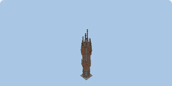 Steampunk Skyscraper Model 4 Minecraft schematic