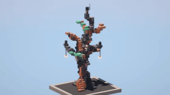 Steampunk Treehouse Structure Minecraft schematic