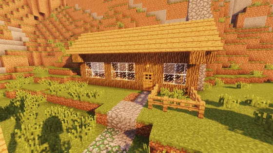 Steve's Hillside House From Revenge Minecraft schematic
