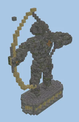 Stone Archer Statue Minecraft schematic