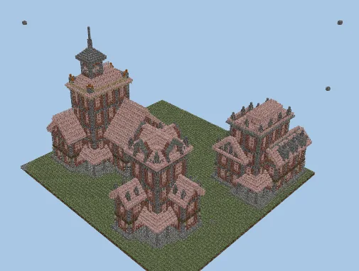 Stone Brick Houses Minecraft schematic