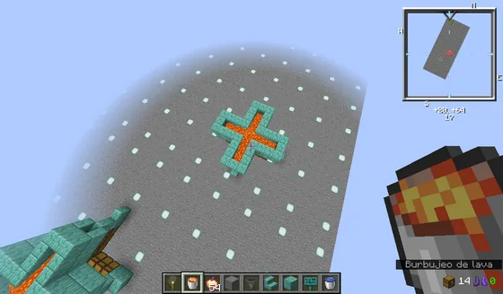 Stone Farm for Multiplayer Skyblock Minecraft schematic