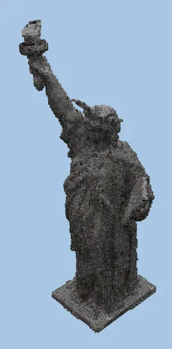 Stone Statue of Liberty Minecraft Replica Minecraft schematic preview