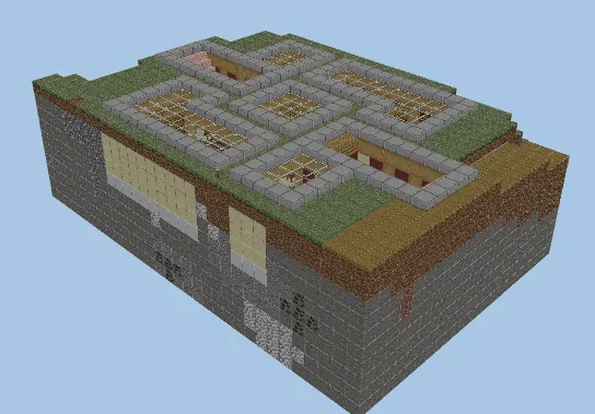 Subterranean Base Minecraft schematic preview