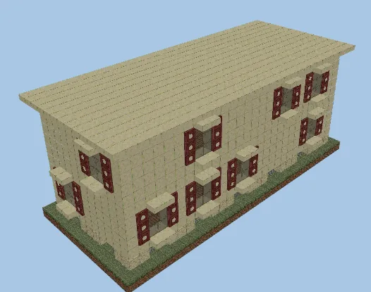 Suburban House Design Minecraft schematic