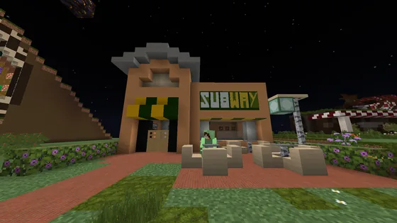 Subway Station Build Minecraft schematic