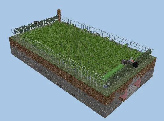 Sugar Cane and Paper Production Facility Minecraft schematic