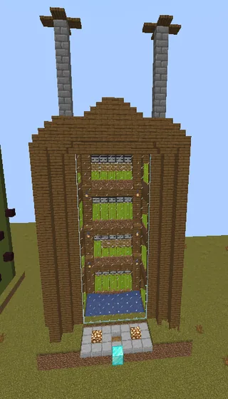 Large Sugar Cane Farm Minecraft schematic