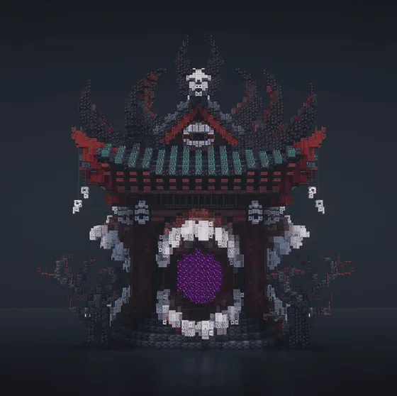 Sukuna Temple Minecraft Build Minecraft schematic