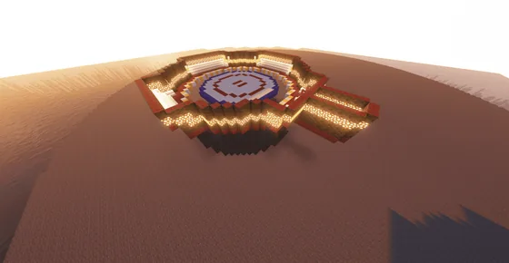 Sumo Wrestling Arena Minecraft schematic