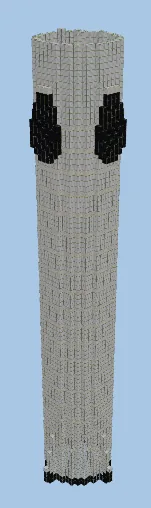 Super Heavy Booster Rocket Minecraft schematic preview