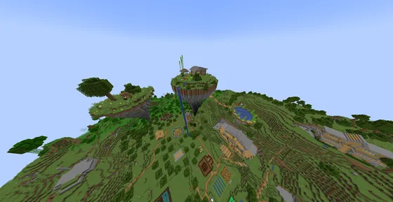 Survival Floating Island Base Minecraft schematic