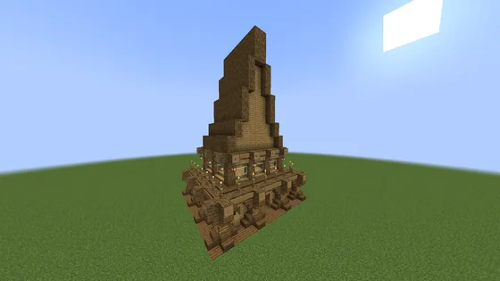 Medieval Survival House Temple Minecraft schematic