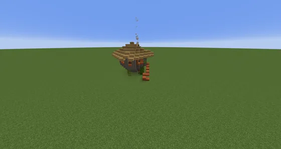 Swamp Starter House Build Minecraft schematic
