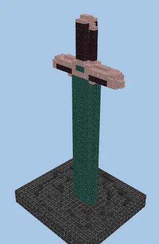 Minecraft Sword Decoration Minecraft schematic
