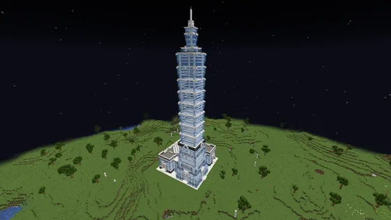 Realistic Taipei 101 Tower Minecraft schematic