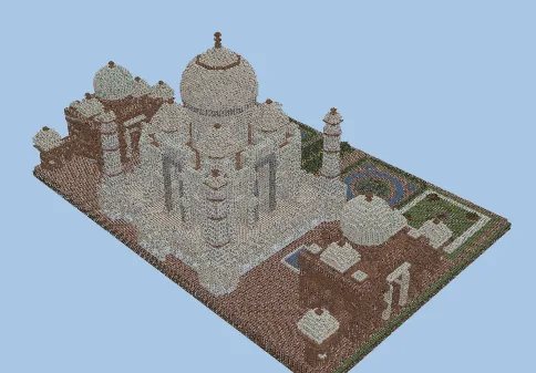 Grand Taj Mahal Build Minecraft schematic