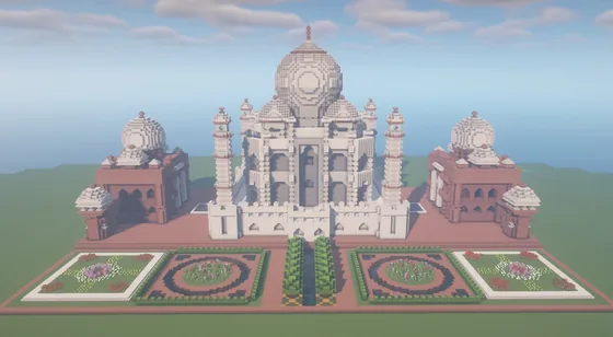 Grand Taj Mahal Build Minecraft schematic