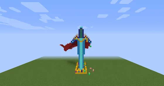 Technoblade Memorial Build Minecraft schematic