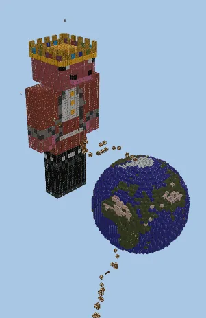 Technoblade Tribute Parkour Build Minecraft schematic