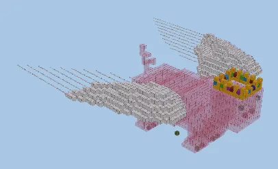 Technoblade Tribute Statue Minecraft schematic preview