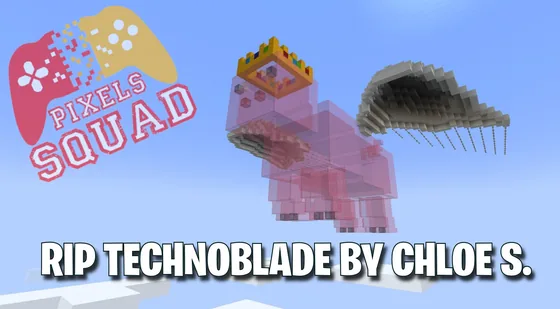 Technoblade Tribute Statue Minecraft schematic