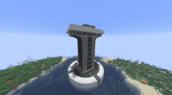 Teen Titans Tower Mob Farm Minecraft schematic