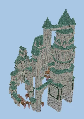Temple Minecraft schematic preview