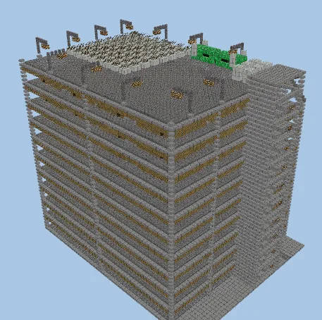 Ten Story Apartment Building Minecraft schematic