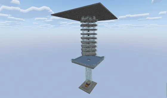 Ten Story Mob and XP Farm Minecraft schematic