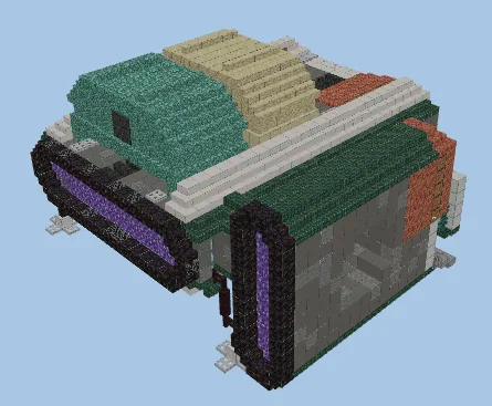 The Beggar's Lament Spaceship Build Minecraft schematic preview
