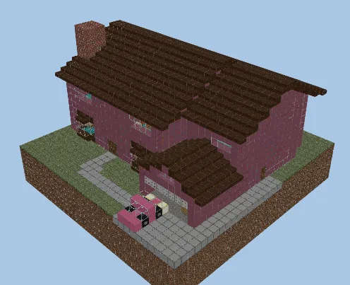 The Simpsons Family House Minecraft schematic