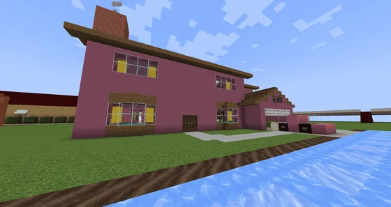 The Simpsons Family House Minecraft schematic